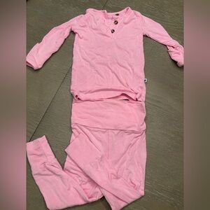 Bums and Roses Bamboo Pink Pajama Set